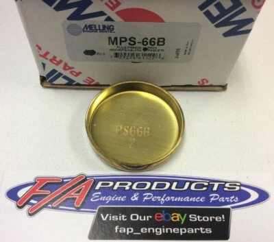 Melling MPS-66B 2" BRASS Shallow Engine Expansion Plug Cup Freeze Out Plugs - Image 1 of 4