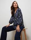 Womens Winter Tops - Blue Blouse / Shirt - Abstract - Casual Clothes | NONI B