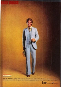 Vintage ADVERT 'LEE' Oxford Cloth Fashion Clothing Original 1979 Print Ad 721G - Picture 1 of 1