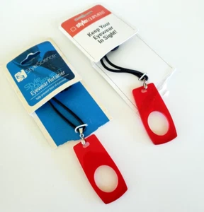Red Plexiglass Stylescience Eyewear Black Cord 19.5" Retainer in Card - Picture 1 of 10
