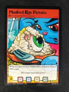 Neopets TCG Mashed Eye Potato 60/100 Haunted Woods Item Uncommon - Picture 1 of 2