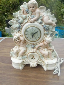 Vintage Cherub Manteluhr 15x12 elektrisch (funktioniert nicht) - Bild 1 von 11