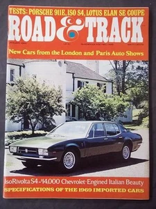 Vintage Road & Track Magazine - January 1969 IsoRivolta S4 - Picture 1 of 4