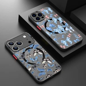 Case For iPhone 17 Pro Max Air 16 15 14 13 12 11 8 Butterfly Magsafe Phone Cover - Picture 1 of 17