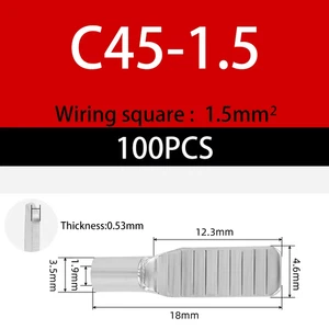 C45 Kupfer Verzinnt DZ47 Luftschalter Leistungsschalter 1,5–70 Mm2 Stecker Stift - Bild 1 von 23