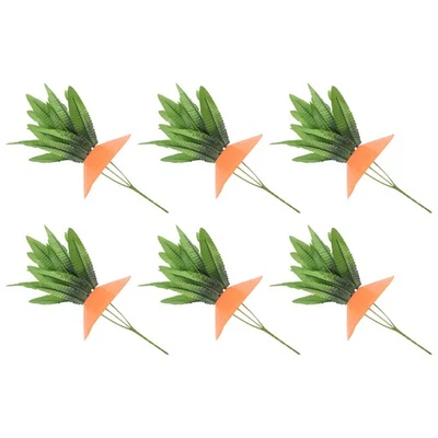 6PCS Easter Carrot Garden Stake Carrot Decorative, Carrots Yard Decor, Yard4052 Foto 1 de 4