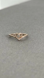 Pandora Timeless Wish Sparkling Heart Ring 14k Rose gold plating - Picture 1 of 10
