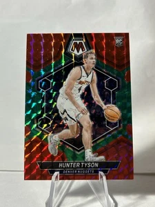 Hunter Tyson Prizm #241 2023-24 Panini Mosaic Red Green Choice Denver Nuggets - Picture 1 of 2