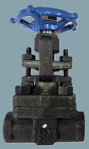 Velan Gate Valve 1/2 NPT Class 800 Forged Steel MPN S03-2054B-02TY - Picture 1 of 6