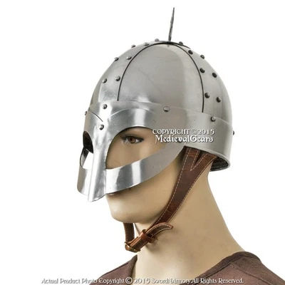 Шлем викинга Gjermundbu с кожаной подкладкой костюм средневекового ренессанса LARP - Изображение 1 из 4
