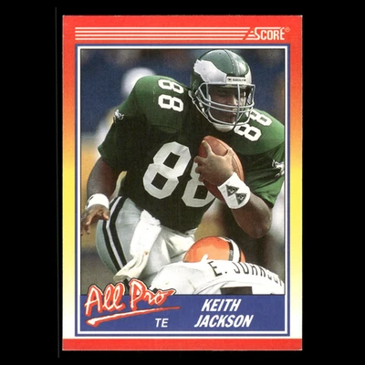 Keith Jackson #588 1990 Score Philadelphia Eagles Football Card NFL - Image 1 of 3
