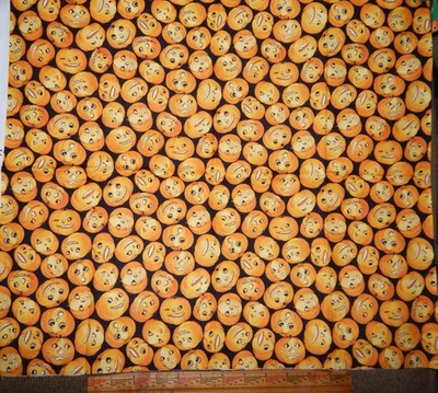Halloween cotton quilt fabric Tidings of Great Joy J WEcker Frisch pumpkin Jack - Image 1 of 3