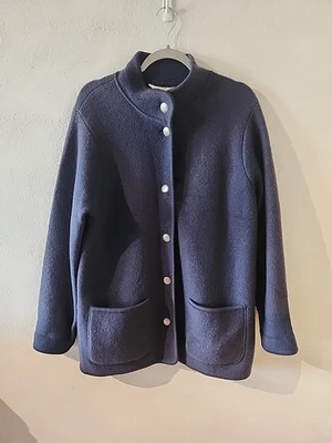 DE COLECCIÓN L.L. Chaqueta Blazer Bean Para Mujer Azul Lana Abotonada - Talla Grande L Foto 1 de 4