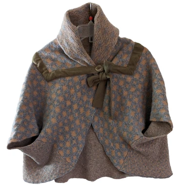 Suéter Dries Van Noten Cachemira Lana Seda De Colección Capa Pequeño Foto 1 de 4