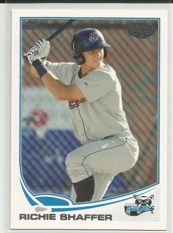 Richie Shaffer Tampa Bay Rays 2013 Topps Pro Debut Minor League Card - Image 1 of 1
