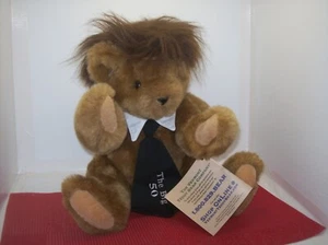16" VERMONT TEDDY BEAR CO. "THE BIG 50" COLLAR,TIE, TOUPEE JOINTED PLUSH BEAR - Picture 1 of 6