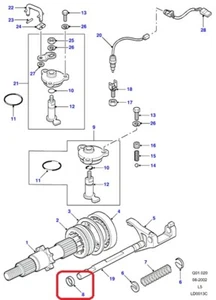 GENUINE LAND ROVER TGZ5000 Transfer Case Front Output Shaft Selector Plug (16mm) - Bild 1 von 1