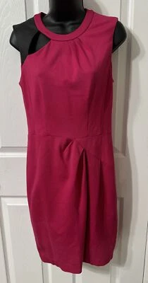 Nanette Lepore  Lined Pink  Asymmetric Black Faux Leather Shoulder 4 Foto 1 de 4