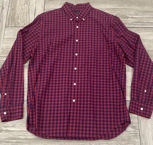 J Crew Button Down Shirt Mens Size Large 100% Cotton - Picture 1 of 4