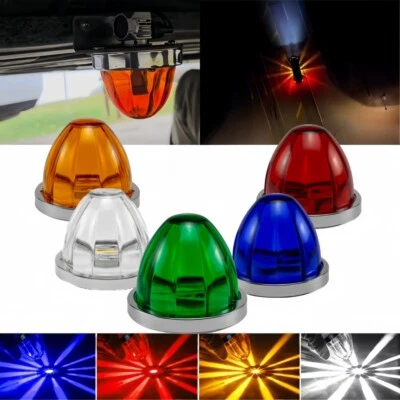 1PC LED Watermelon Lights Truck Trailer Side Marker Clearance Signal Lamp Lorry - Image 1 of 4