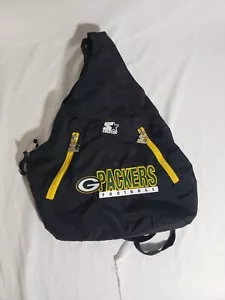 Vintage Starter Green Bay Packers Football NFL Back Pack Bag Sling 90’s RARE - Picture 1 of 6