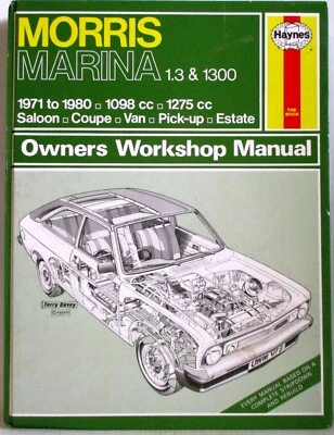 Haynes - Morris Marina 1.3A 1300/1971-1980 Propietario Taller Manual -1stPost - Imagen 1 de 4