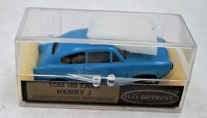 HO DETROIT Tom Slot Car HENRY J Aurora T-Jet Chassis Orig Box & Label Unused - Picture 1 of 5