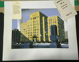 RARE 1938 Heinz Kraft Foods Building #19/50, Addison Chicago Signed Print - Picture 1 of 12