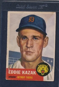 1953 Topps #194 Eddie Kazak Tigers Poor 53T194-41515-3 - Picture 1 of 1