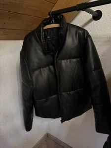 Kunstleder Puffer Jacke - Bild 1 von 2