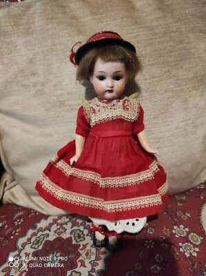 Bambola Antica Bisquit Tedesca - Immagine 1 di 4