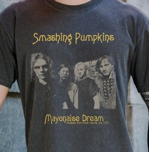 The Smashing Pumkins Mayonaise Dream T-Shirt Vintage Black Comfort Colors Tee - Picture 1 of 6