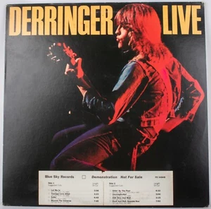 1977 Rick Derringer Live CBS Promotional Promo Copy Record Blue Sky AL 34848 - Picture 1 of 13