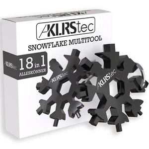 Multifunktionswerkzeug "Schneeflocke" - 18in1 Multitool aus Edelstahl - KLRStec - Bild 1 von 5