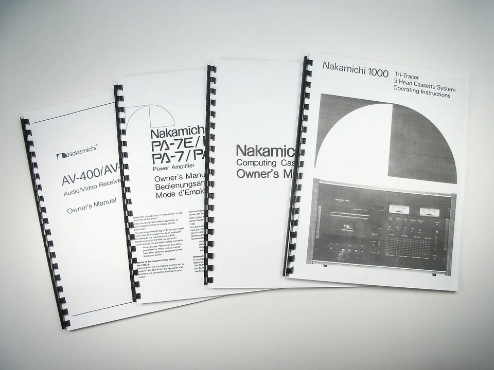 Nakamichi High-Com II Noise Reduction System Owners Instruction Manual