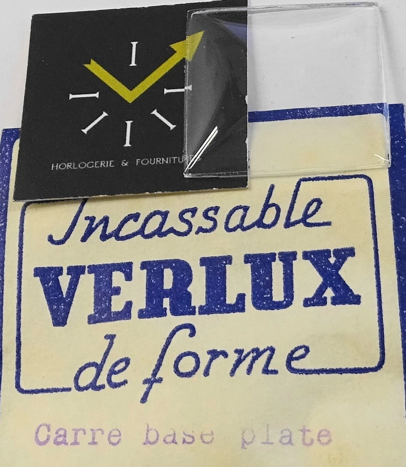 VERRE MONTRE CARRE 22.5 mm BASE PLATE VERLUX