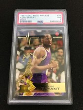 PSA 7 1997 COLLECTOR'S EDGE IMPULSE #39 KOBE BRYANT GOLD TROPHY CARD