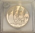 .925 Silver Coin Portugal 8 euro, comm 2005 60th Anniversary End of World War II