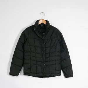 LL Bean Down Puffer Jacket Womens XS - Goose Feather Winter Distressed Black - Picture 1 of 6