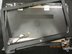 HP 15AY 15-AY Series LCD Back Cover Silver 854987-001 bezel+ Hinges HP 15-AY041W - Picture 1 of 3