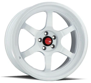 18x9.5 Aodhan AH08 5x114.3 +30 Flow Forged Gloss White Rims (Set of 4) - Picture 1 of 3
