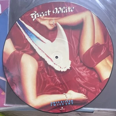 GREAT WHITE - PICTURE 12" SINGLE "ONCE BITTEN TWICE SHY" - Photo 1/2