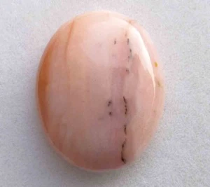 26.60 Cts NATURAL UNTREATED PINK OPAL LOOSE OVAL CABOCHON - Picture 1 of 2