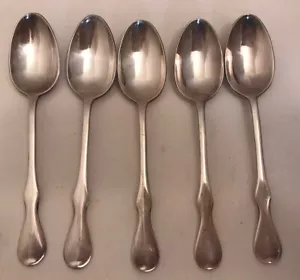 Stieff EP CW Colonial Williamsburg versilbert 5er Set / 5 Demitasse Löffel - Bild 1 von 6