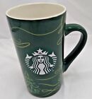 Starbucks Green Ceramic Christmas/Winter Mug 2020 Holiday 16 fl oz