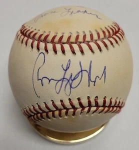 Baseball autografato RON LEFLORE "78 & 80 SBL" ufficiale American League con certificato di autenticità - Foto 1 di 3