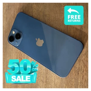 Apple iPhone 13 128GB / 256GB - Doskonały stan - Midnight, Starlight, Niebieski - Zdjęcie 1 z 7