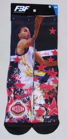 Golden State Warriors Steph Curry Men's Socks Large Size 10 to 13 Cover
