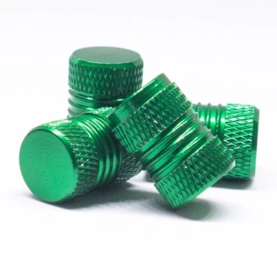 For Volkswagen Volvo Car 4X Green Wheel Tire Valve Air Caps Cover Universal cap - Image 1 of 4