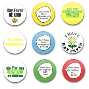 INSIGNIAS DE BOTÓN 25MM / 1" X9 CONCIENCIA FIEBRE DEL HENO  - Imagen 1 de 1